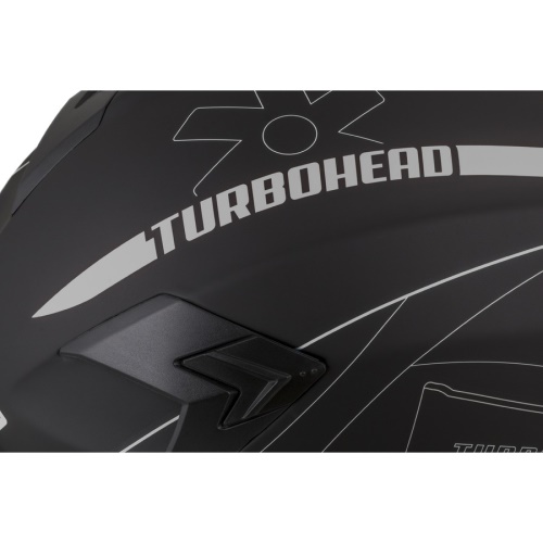 PŘILBA INTEGRAL 3.0 TURBOHEAD, CASSIDA (ČERNÁ MATNÁ/STŘÍBRNÁ, PLEXI S PŘÍPRAVOU PRO PINLOCK)