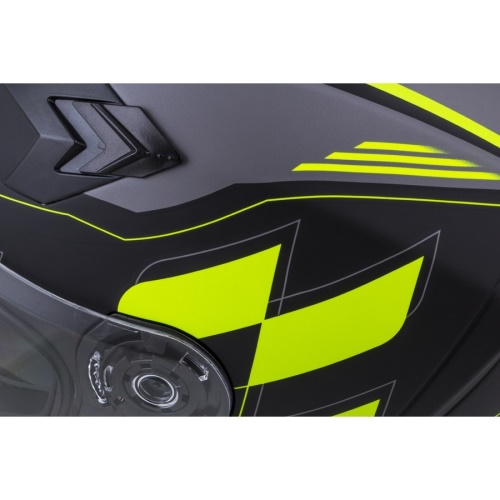 PŘILBA INTEGRAL 3.0 ROXOR, CASSIDA (ČERNÁ MATNÁ/ŽLUTÁ FLUO/ŠEDÁ, PLEXI S PŘÍPRAVOU PRO PINLOCK)