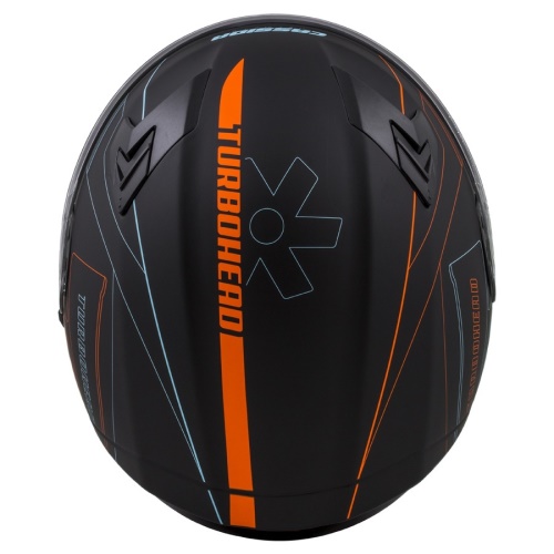 PŘILBA INTEGRAL 3.0 TURBOHEAD, CASSIDA (ČERNÁ MATNÁ/ORANŽOVÁ/MODRÁ, PLEXI S PŘÍPRAVOU PRO PINLOCK)