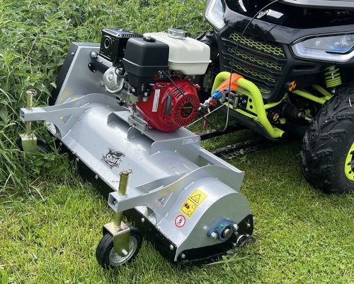SHARK ATV ČELNÍ MULČOVAČ 100CM S MOTOREM HONDA GX 270, STŘÍBRNÁ BARVA