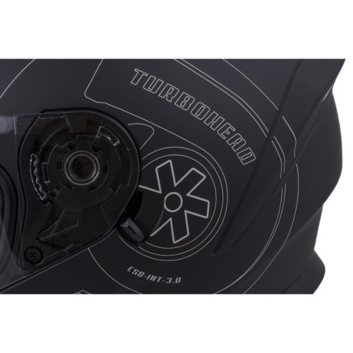 PŘILBA INTEGRAL 3.0 TURBOHEAD, CASSIDA (ČERNÁ MATNÁ/STŘÍBRNÁ, PLEXI S PŘÍPRAVOU PRO PINLOCK)
