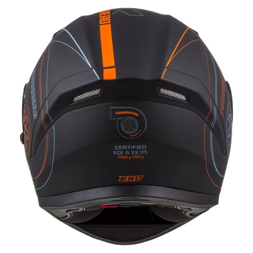 PŘILBA INTEGRAL 3.0 TURBOHEAD, CASSIDA (ČERNÁ MATNÁ/ORANŽOVÁ/MODRÁ, PLEXI S PŘÍPRAVOU PRO PINLOCK)