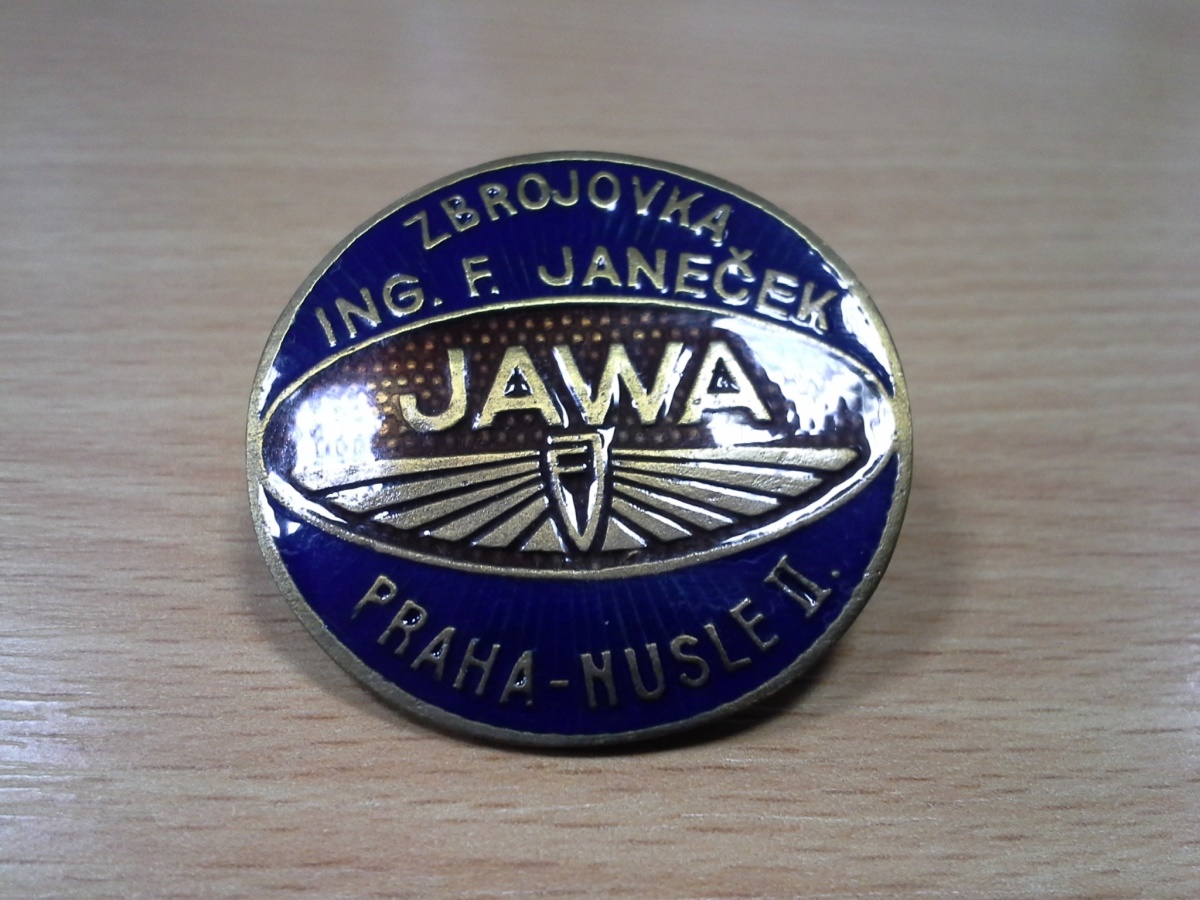 ODZNAK ZBROJOVKA ING.F.JANEČEK JAWA Speciál