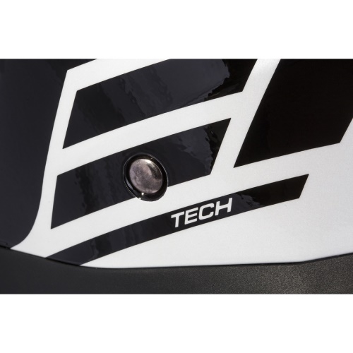PŘILBA JET TECH CORSO, CASSIDA (ČERNÁ/BÍLÁ)