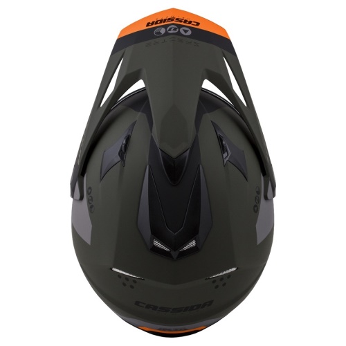PŘILBA TOUR 1.1 SPECTRE, CASSIDA (ZELENÁ ARMY MATNÁ/ŠEDÁ/ORANŽOVÁ/ČERNÁ, PLEXI S PŘÍPRAVOU PRO PINLOCK)
