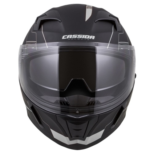 PŘILBA INTEGRAL 3.0 TURBOHEAD, CASSIDA (ČERNÁ MATNÁ/STŘÍBRNÁ, PLEXI S PŘÍPRAVOU PRO PINLOCK)