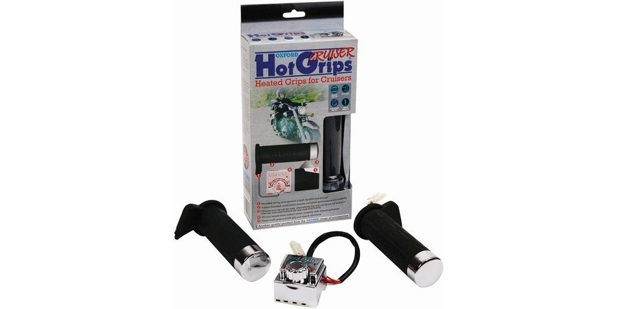 GRIPY VYHŘÍVANÉ HOTGRIPS CRUISER, OXFORD (VNITŘNÍ PRŮMĚR 25,4 MM)