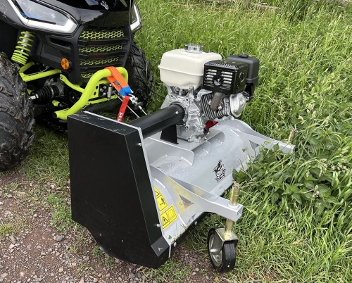 SHARK ATV ČELNÍ MULČOVAČ 100CM S MOTOREM HONDA GX 270, STŘÍBRNÁ BARVA