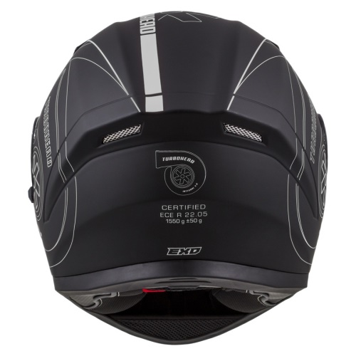 PŘILBA INTEGRAL 3.0 TURBOHEAD, CASSIDA (ČERNÁ MATNÁ/STŘÍBRNÁ, PLEXI S PŘÍPRAVOU PRO PINLOCK)