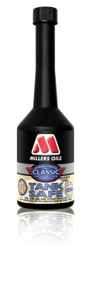 MILLERS OILS TANK SAFE - BENZINOVÝ ADITIV PRO POSEZÓNNÍ ODSTÁVKU PROTI KOROZI A ODPAŘOVÁNÍ BENZÍNU 250ML