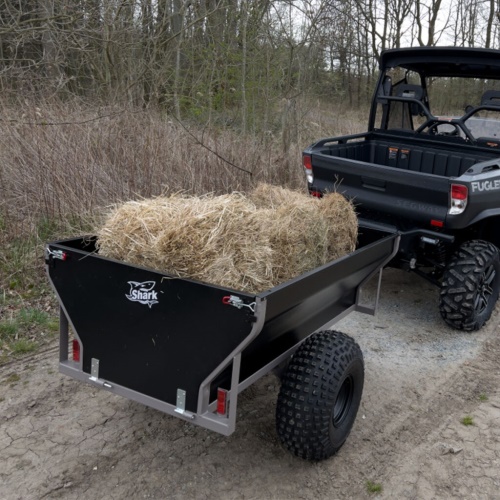 SHARK WOOD 550, VOZÍK ZA ČTYŘKOLKU, ČERNÝ