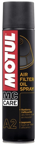 MOTUL OLEJ PRO ÚDRŽBU VZDUCHOVÝCH FILTRŮ A2 AIR FILTER OIL, 400 ML SPREJ