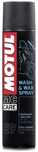 MOTUL SUCHÝ ČISTIČ E9 WASH & WAX, 400 ML SPREJ