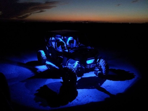SHARK LED Rock Light,3"x2",9W,Multi-Color,Bluetooth Control,4 pcs Set